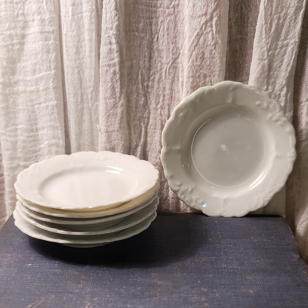 Elegant Antique White Butter Pats